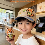 Baseball cap for boys and girls 2-7 years old, cute 3D cartoon patterns, children's baseball cap