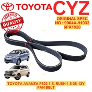 Fan Belt TOYOTA AVANZA F602 1.5, RUSH 1.5 08-13Y 6PK1920 9004A-91033