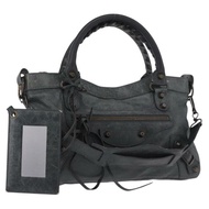 BALENCIAGA The First 手提包 皮革 2way 綠色 103208 正品 183631V