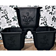 (Saiz Besar) Pasu Bunga Plastik Hitam / Flowers Pot