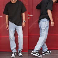 กางเกงยีนส์ทรงกระบอกขากว้าง  NAMEW No.DS050