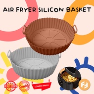 READY STOCK Air Fryer Oven Silicone Basket Pot FDA Approved Food Safe Air Fryer Accessories Air Fryer Basket Replacement