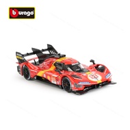 Bburago 1:43 Ferrari 499P Static Die Cast Vehicles Collectible Model Racing Car Toys