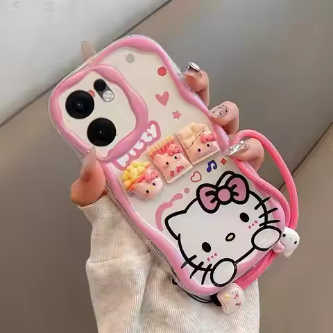 3D Sanrio Kuromi Kitty Phone Case For Infinix Hot 60 Pro Plus 60i 50 40 30 30i 20 12 Play 12i 10 9 8