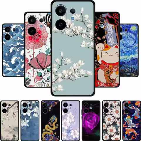 3D Emboss Case For Vivo V60 5G Phone Case V 60 Flowers Silicone Soft Coque Funda For Vivo T4 Pro X20