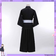 Anime Bleach Kuchiki Rukia Cosplay Costume Black Wigs and Kimono Uniform Sets Bleach Cosplay Costume
