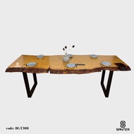 DGT308. Chengal Emas Solid Wood Dining Table / Office Table (4 to 6 seater)
