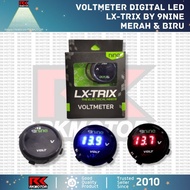 AMA-755 Voltmeter Bulat Motor | Volt Meter LED Digital DC 12V