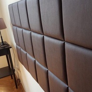 Wall Panel kulit Stiker dinding Kasur / Leather HeadBoard 3D / Safety Balita