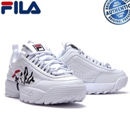 FILA Unisex Disruptor 2 Script White Sneakers