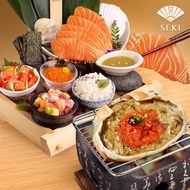 [Digital Coupon] Sushi Seki DIY Salmon Set + Hokkaido Kanimiso Yaki