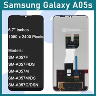 Techparts Original LCD For Samsung Galaxy A05 / A05S LCD + Screen parts + Free screwdriver set + Glu