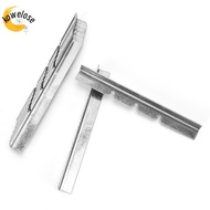 KOWELOSE 10pcs Candle Wick Holder, 3 Holes Stainless Steel Wick Centering Tool, Wick Fixing Clip sil