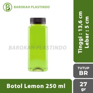 Lemon Bottle 250 ML Plastic Bottle/ 250 ML Square Bottle/ 250 ML Bottle/ 250 Wide CapML