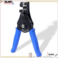 ALMA Wire Stripper, Blue Automatic Crimping Tool, Easy to Use High Carbon Steel Wiring Tools Cable
