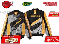 JAKET BOMBER RRQ AXXEL limited edition exclusive PUTIH
