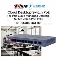 Dahua DH-CS4010-8GT-110 10-Port Cloud Managed Gigabit PoE Switch with 8-Port PoE |EasyConfig STP VLA