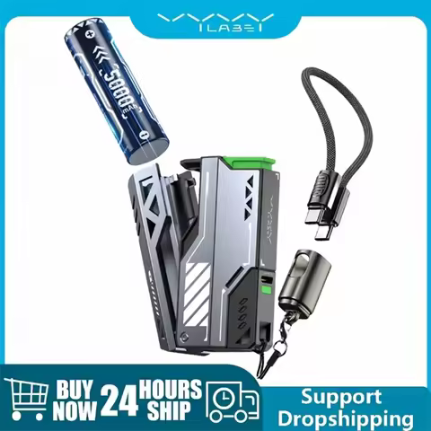 Vyvylabs 10000-40000mAh 22.5W Power Bank Fast Charging External Battery Removable Replaceable Batter