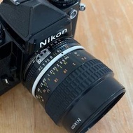 nikon FE2 with micro-Nikkor 55/2.8 AIS