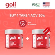 Goli B1T1 APPLE CIDER VINEGAR Gummies 30-pcs with Vitamins B9 & B12 for Health [EXP: 06/2026]