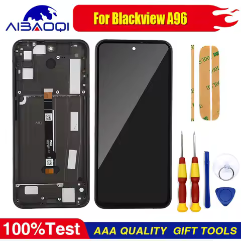 XUNQIYI New Original Touch Screen For Blackview A96 LCD Display Digitizer With Frame Perfect Replace
