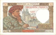 Uang France 1942 50 Francs 80625 - C Numismatic