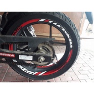 Decals, Sticker, Motorcycle Decals for Mags / Rim for Suzuki Gixxer, red