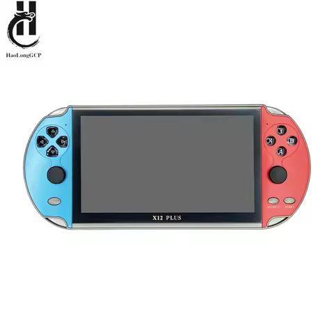 Upgrade X12 Plus 7 inch screen portable game console X12plus 16GB with 2000 games for nes/fc/gbc/gba