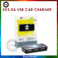 GAUSS CAR USB CHARGING HUB WITH 3x3.0A USB PORT