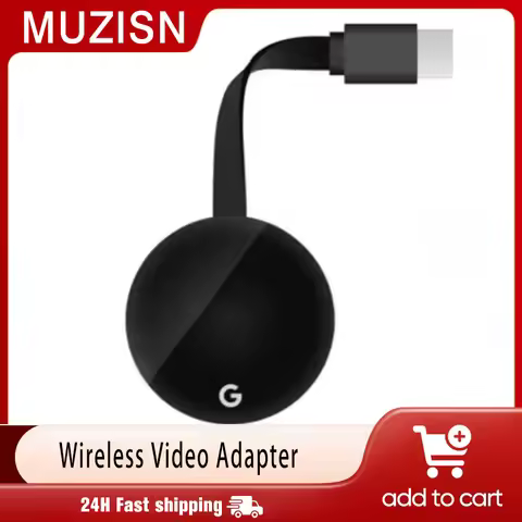 Chromecast Google Wireless WiFi mirascreen HDMI-Compatible HD Display Dongle Media Streaming Video t