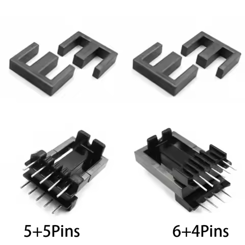 EEL19 4+6 5+5 Pins 10P Mn-Zn PC40 Vertical Transformer Longer High Frequency Ferrite Magnetic Core C