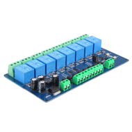 Modbus-Rtu 8 Channel Relay Module Modbus RTU 8 Switch Input RS485 Communication TTL Durable