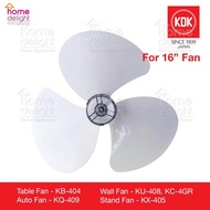 For KDK - Fan Blade 16  For KB-404 , KU-408 etc