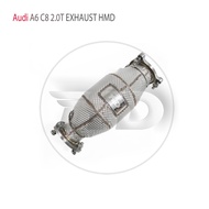 HMD Stainless Steel Exhaust System High Flow Performance Downpipe for Audi A6 A7 C8 2.0T Without Cat