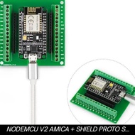 NEW NODEMCU + TERMINAL SCREW esp8266 v2 amica cp2102 WiFi module