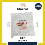 ROUND DOILIES PAPER 6.5 - 250pcs Doyley Lace Cake Base Doyley Lace Cake Base