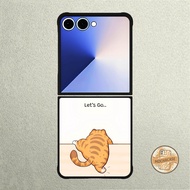 Phone Case Samsung Z Flip 7 6 5 4 3 Tpu Rubber Lets Go CAT
