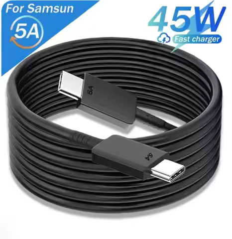 100pcs 45W 5A Super Fast Quick Charging 1M 2M USB C to USB-C PD Type c Cable Charger Cables For Sams