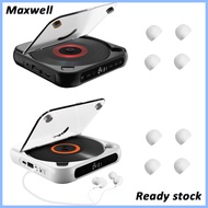 maxwell   Portable CD Player With 5 Playback Modes Touchscreen Headphones Anti-Skip Shockproof Small Music CD Walkman
