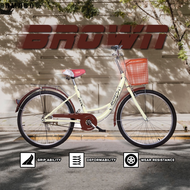 经典女式自行车 24寸韩式设计 GDeal Bicycle With FREE Front Storage Basket Lightweight Durable Easy Ride Perfect F