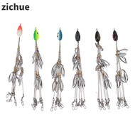 ZICHUE 6PCS Umbrella Fishing Rig,  Wtih 8 Blades Alabama Umbrella Rigs, Simulated Stainless Steel 5 