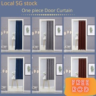 【SG Stock】Door Curtain Doorway Curtain Cotton and Hemp Door Curtain Fabric