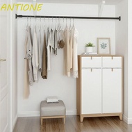 ANTIONE Telescopic Clothing Rod, Stainless Steel No Drill Shower Curtain Poles, Multifunction Punch-free Adjustable Extendable Clothes Hanging Rod Closet