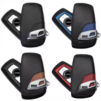 1X Leather Car Key bag Case Cover Shell For F10 F20 F30 NEW 1 2 3 4 5 6 7 Series X3 X4 320I 118I 328