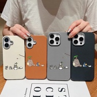 Cartoon Cute Totoros PU Leather Case for Samsung Galaxy S25 Ultra S25 Plus M17 F17 M07 F07 F56 F16 L