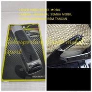 Cover rem tangan carbon mobil tutup handbrake handrem sarung pelindung