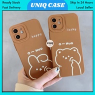 HONOR X9 X9a 4G 5G cute brown bunny rabbit bear soft phone case casing cover 手机壳