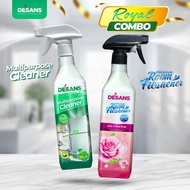 DESANS Royal Combo – Pembersih Bilik Mandi & Pewangi Ruang Serbaguna | Untuk Toilet, Rumah, Peti Sej