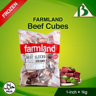 [BenMart Frozen] Farmland Beef Cubes 1kg - Halal - Australia
