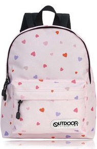 日本直送🇯🇵全新 正品 包順豐 OUTDOOR 兒童可愛心形圖案背包 上學 休閒 遠足 雙肩包 B5收納 大容量  輕便 耐用 粉紅色